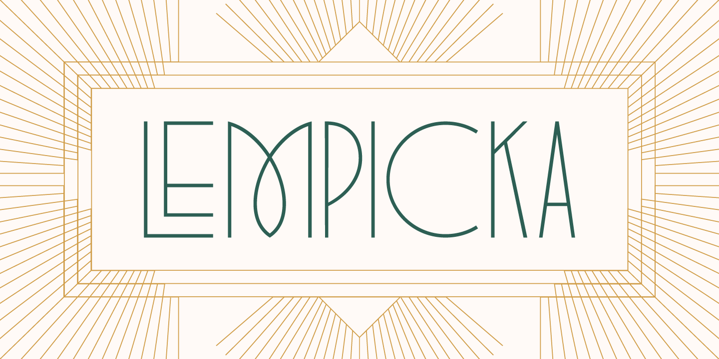 Пример шрифта Lempicka #1